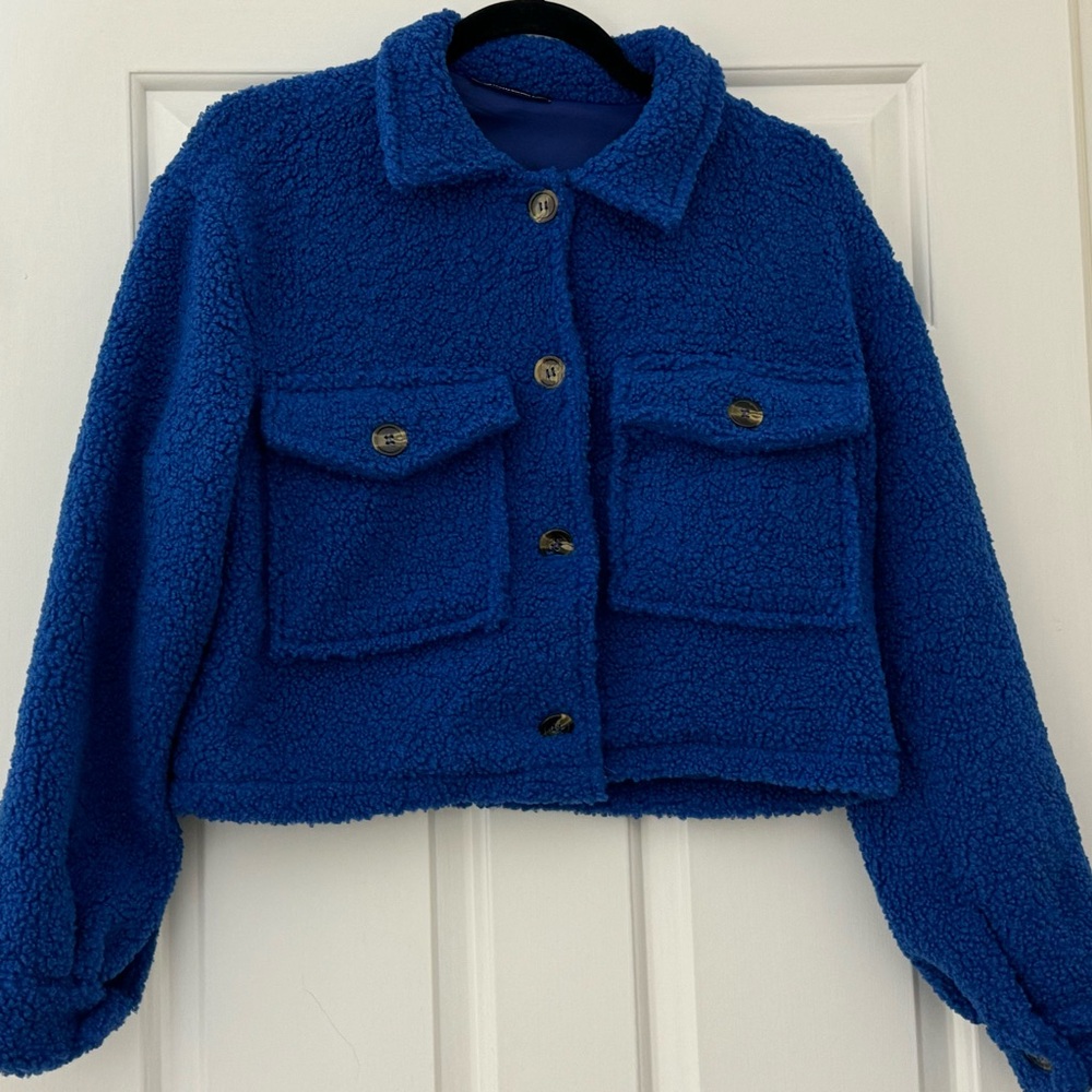 PRETTYGARDEN Womens Fall Clothes Sherpa Shacket Jacket Fuzzy